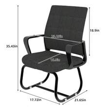 Minimalist Modern Office Chair Metal Frame Soft And Comfortable Home And Office Use Multiple Colors Available - Black + Iron + Nylon Mesh + Polyurethane1 - View 7