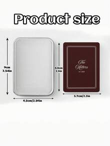 1 pieza Baraja de cartas personalizadas con nombre de familia y fecha, baraja de cartas vintage personalizada de múltiples colores, regalo de boda/inauguración de casa/familia/aniversario, diseño de reverso recuerdo con caja de metal, cartas de póker para juegos de mesa - Multicolor - Ver 9