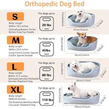 Orthopedic Memory Foam Dog Bed With High Edges, Comfortable Pet Bed - Grey - View 3