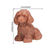 Adorable Curly Dog Silicone Mold 3D Cute Poodle Dog Silicone Mold DIY Stress Relief Mold, Desktop Decor Ornament For Home, Office & Study Room - A - View 13