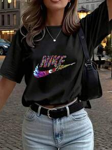 Women T-Shirts - Black - View 6