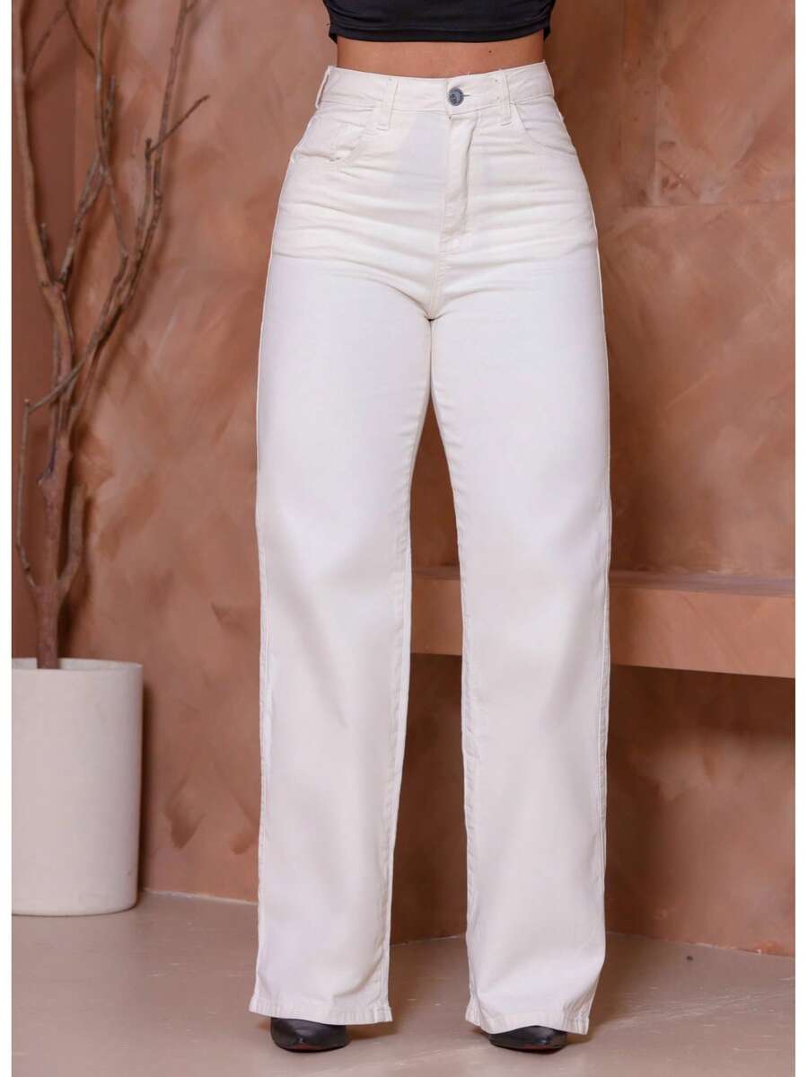 Wide Leg - สีขาวนวล - ดู 1
