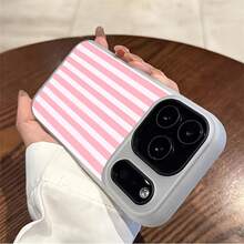 Funda para Teléfono - Funda para Teléfono Compatible con  17 15 15 Plus 15 Pro 16 16 Plus 16 Pro 16e 16 Pro 17 Pro 17 Air 17 ProMax 14, Antigolpes, Tacto Suave, Multicolor, Magnética, Regalo de Cumpleaños, Patrón de Rayas Rosadas.Adecuado para varios modelos de  17, 16, 15, 14, 13, 12, 11, Plus, Air, Pro Max - Gris - Ver 13