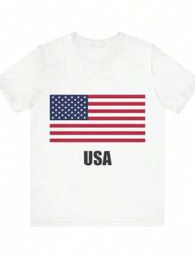 Camiseta con la Bandera de EE. UU. - Camiseta para Fanáticos del Fútbol del USMNT - Regalo Patriótico de Orgullo Estadounidense para Hombres y Mujeres - Selección Nacional para la Copa Mundial 2026 - Negro - Ver 6