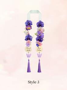1pc Personalized Floral Graduation Lei, Customizable Text, Floral Graduation Lei With Tag, 2026 Graduate, Graduation Sash, Premium Photo Prop, Graduation Gift, Unique Gift - Multicolor - View 13