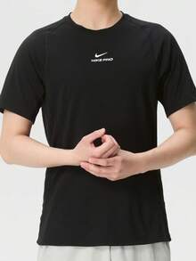 Nike Pro AS NP DF NPT SS TOP Crew Neck Stylish Soft Versatile Short-Sleeve T-Shirt For Men - Black - View 1