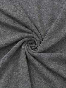 Camiseta de manga corta con estampado de naipes para mujer - Estilo deportivo casual, suave y transpirable, 95% poliéster 5% spandex 180g, personalidad fresca y única, moderna y llamativa, prenda de moda versátil. - Gris - Ver 5