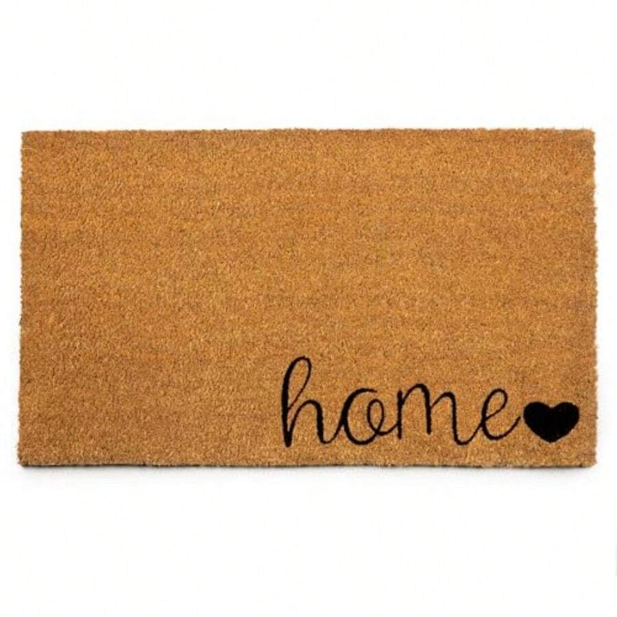 Plus Haven - Tapete de para Puerta de Entrada para el hogar, 17.5 x 30 Pulgadas, Felpudo Resistente para Uso en Interiores y Exteriores, Duradero y ecológico - Bienvenido a Home Sweet Home - Ver 1