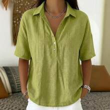 Women Blouses & Shirts - Yellow-green - View 1