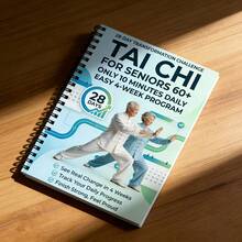 1pc Tai Chi Practice Manual For Seniors & Beginners - Spiral Bound, Includes Progressive Daily Exercises, Gentle Movements Suitable For Fitness, Training, Practice, Step-By-Step Tai Chi Guide - A - View 4