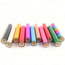5米闪光箔卷 - 热激活转印纸，适用于制作精美的DIY剪贴簿、凸版印刷、压花和卡片设计 - 藍色 - 查看 2