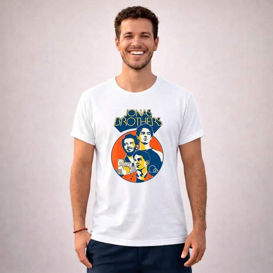 Men's T-Shirt With Print - White - View 1