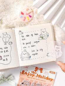 1 con dấu silicon trong suốt có thể tái sử dụng, hình chú chó Westie dễ thương, dùng để làm thiệp, sổ lưu niệm, nhật ký và đồ thủ công DIY. - LCXG - Xem 6