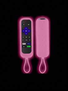 One Universal Silicone Remote Control Case With Lanyard, (1.97 Inch * 5.5 Inch) Fluorescent Protective Shell, Shockproof And Non-Slip Remote Control Case, Suitable For TV And Voice Remote Controls, Reusable Home, Travel And Gift Accessory. - Multicolor - View 9