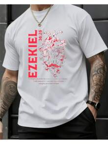 Camiseta unisex con la escritura de Ezequiel 36:26 - Camiseta de cuello redondo de fe cristiana, impresa con la escritura de Ezequiel 36/26, lavable a máquina, regalo religioso, adecuada para cumpleaños, días festivos, atuendo de iglesia y uso casual diario. - Blanco - Ver 8