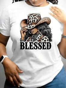 New Women's Summer Casual Printed Short-Sleeve T-Shirt, Lightweight And Comfortable, Ideal For Casual Wear | Fun Design - Vintage Urban Style - Unisex Cotton Short-Sleeve Crew Neck T-Shirt - 白色 - 查看 1