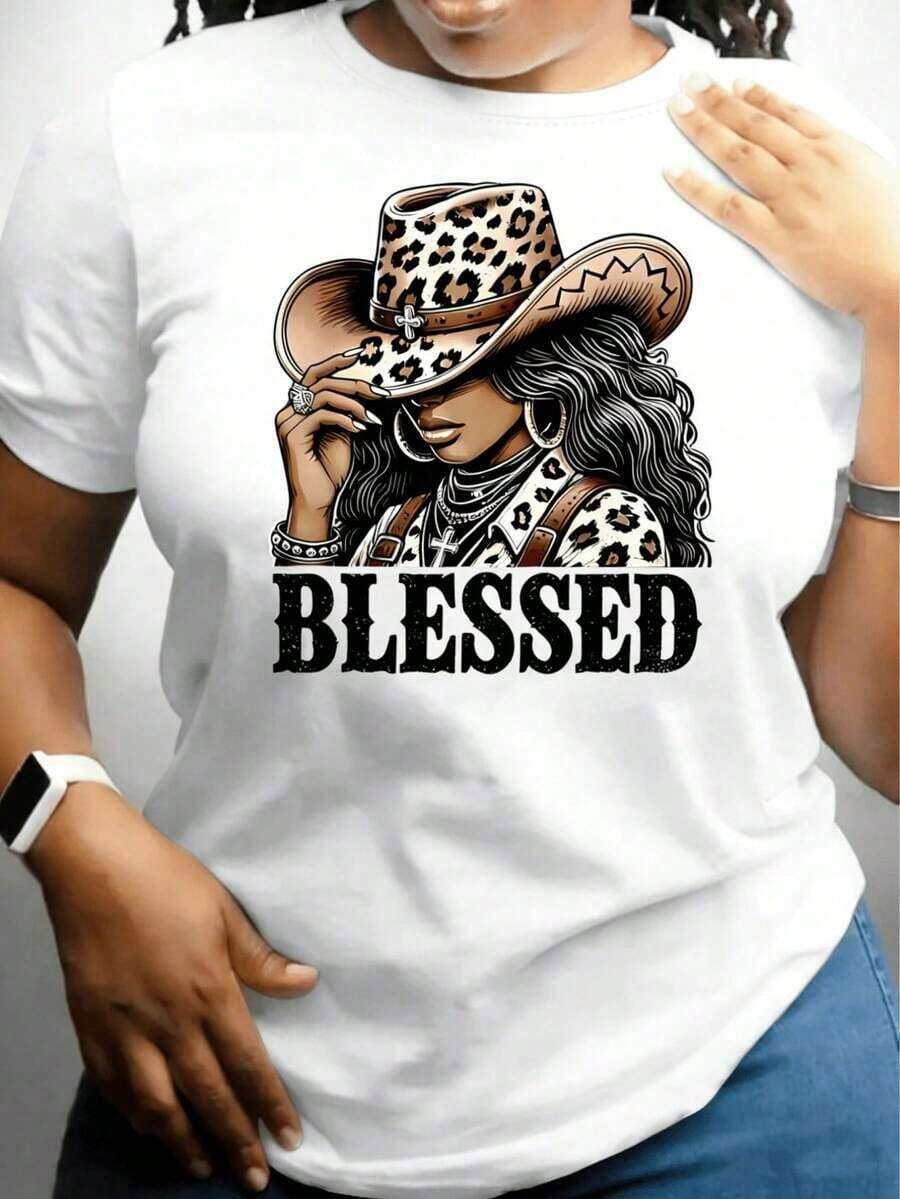 New Women's Summer Casual Printed Short-Sleeve T-Shirt, Lightweight And Comfortable, Ideal For Casual Wear | Fun Design - Vintage Urban Style - Unisex Cotton Short-Sleeve Crew Neck T-Shirt - 白色 - 查看 1
