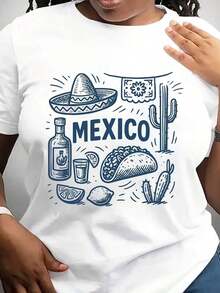 Camiseta Colorida de México, Camiseta Tequila, Lima y Sol, Regalo para Vacaciones en México, Camiseta Cinco de Mayo, Camiseta de Verano de México, Camiseta para Fiesta Mexicana - Blanco - Ver 6
