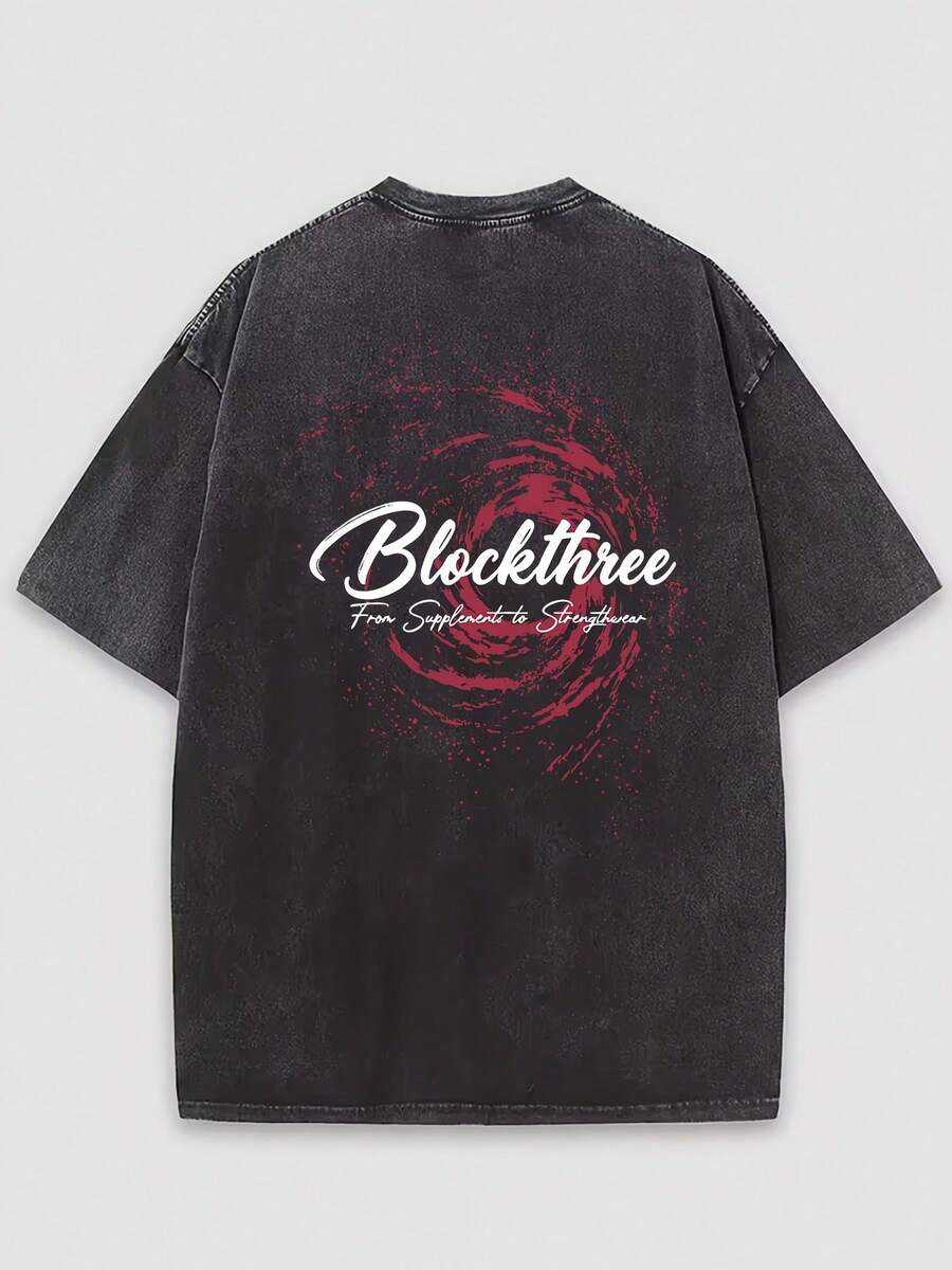 Camiseta casual vintage cómoda y lavada para mujer, camiseta de manga corta con cuello redondo,% algodón lavado y versátil para hombre, adecuada para uso diario y atuendos de, estilo unisex. - Negro - Ver 1