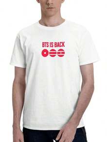 2026  Tour Casual Men's Street Style Tee Featuring A Round Neck And A Bold Graphic Print, This T-Shirt Is Great For Daily Outfits.Ropa Hombre Cosas Para Hombre Ropa De Mujer Women Clothing Casual Blusas Bonito - Blanco - Ver 1