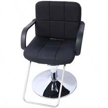 Hair Salon Chair Styling Heavy Duty Hydraulic Pump Barber Chair Beauty Shampoo Barbering Chair For Hair Stylist Women Man With Barber Cape Black - Black1 - View 3