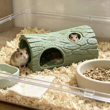 1pc Creative Tree Hollow Style Pet Hideout, Landscape Nest, Aquarium Ornamental Shrimp Breeding And Hideout, Reptile House, Pet Cage Decoration Accessory - One Size - View 7