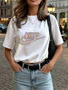 Dam-T-shirts - Vitt - Visa 4