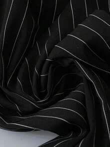 Pantalones anchos y largos sueltos de moda para mujeres de talla grande - Blanco y Negro - Ver 6