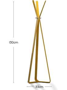 DIMAS MUEBLES Perchero Moderno Minimalista, 130 - Color Amarillo - Camel - Ver 6