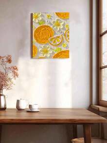 40x50cm/16x20in 橘色檸檬花 DIY 數位油畫 手作手工藝 家居裝飾 節日禮物 - 40*50厘米 - 查看 4