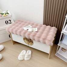 Soft Faux Rabbit Fur Plush Shaggy Rug, Fluffy Comfortable Smooth Artificial Short Pile Carpet Mat, Suitable For Living Room Sofa, Bedroom Bedside, Chair Cushion, Window Display Decor - 1PC - View 12