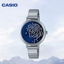 Reloj Casio Sheen, SHE-C130D-2AUPFY, Reloj de mujer con esfera de fuegos artificiales estrellada, cristal de zafiro, resistente al agua 50m, reloj de cuarzo de lujo con atmósfera, reloj de mujer con tonos azules de fuegos artificiales, correa de acero, reloj de muñeca soñador con estrellas, regalo para ella, reloj casual para oficina y uso diario, reloj de atmósfera elegante - Unitalla - Ver 12