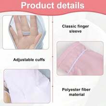 1 Pair Summer Breathable Fingerless Arm Sleeves For Women, Lightweight Mesh Fabric, Suitable For Driving, Outdoor, Beach, With UV Protection, Anti-Slip, Quick Dry Functions - Multicolor - View 7