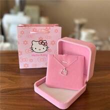 1 chiếc mặt dây chuyền hình Hello Kitty Sanrio dễ thương, kiểu dáng anime, màu trắng đơn giản, thanh lịch, dành cho nữ, quà tặng trang sức cho nữ. - Nhiều màu - Xem 3