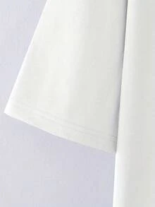 Camiseta de manga corta holgada para hombre, nueva moda de verano, con estampado sencillo de "Brooklyn Butterfly", estilo casual versátil para deportes al aire libre, correr, ir de compras y fiestas temáticas, de poliéster suave, lavable a máquina. - Blanco - Ver 4