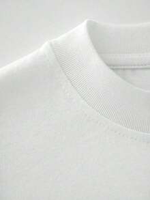 Camiseta Gráfica con Labios Rojos Atrevidos y Dientes Dorados para Mujer, Camiseta Divertida para Mujer, Camiseta Gráfica Cómoda de Cuello Redondo, Casual, de Manga Corta,% Algodón, Verano - Blanco - Ver 3