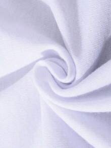 Camiseta de mujer con estampado de astronauta en blanco y negro, cómoda camiseta de verano de manga corta y cuello redondo - Blanco - Ver 3