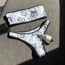 Nuevo bikini sexy sin tirantes de dos piezas estilo ins. - Negro - Ver 8