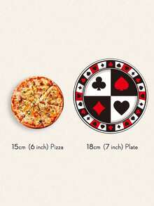 68Pcs Poker Theme Disposable Paper Plates Set, 7/9 Inch Dinnerware With Cups Napkins, Compostable , Perfect For Parties, BBQ, Picnic, Camping, Birthdays, Clubs & Restaurants - Multicolor - View 7