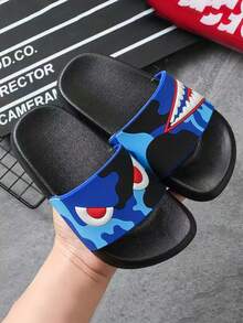 1 Pair Cute Cartoon Baby/Kids Boys/Girls Casual Summer Slippers - Blue - View 2