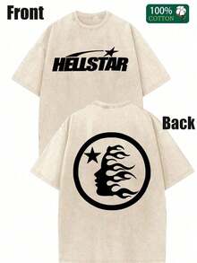 Anime ShirtStar Print Tee Shirt, Tees For Men, Casual Short Sleeve T-Shirt For SummerLoose And Comfortableella Langley  Shirt - Màu be - Xem 11