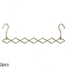 1pc Foldable W Shaped Clothes Hanger Organizer, 7 Hole Space Saving Closet Storage Rack Dual Hook Horizontal Vertical Hanging, Stainless Steel Material, Modern Home Storage Style, W Shape Pattern, Utility Hooks, For Easter Spring Home Essentials - Multicolor - View 14