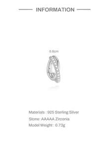 1 pièce Anneau de nez classique en argent sterling 925 avec zircone cubique carrée multi-tailles (6mm/8mm/10mm) Anneau de nez segmenté en argent pur hypoallergénique Anneau sans soudure Anneau rond petit Boucle d'oreille Convient pour le port quotidien des femmes, les rendez-vous, les vacances, les mariages, les fêtes, les cadeaux de vacances - Argent - Voir 13