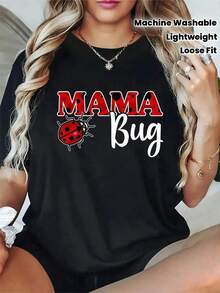 Camiseta negra de diseño sencillo para mujer - Ligera, transpirable, de corte holgado, manga corta, cuello redondo |   Camiseta casual y elegante para uso diario, adecuada para todas las estaciones, lavable a máquina, camiseta de color blanco puro, ideal para la oficina y el hogar. Elegante y práctica para el verano. - Negro - Ver 1