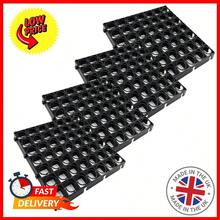 24 X Paving Driveway Grids Black Plastic Mat For Turf, Grass, Lawn, Path & Gravel Protector Drainage Mat - 24 Turf Grids - View 1