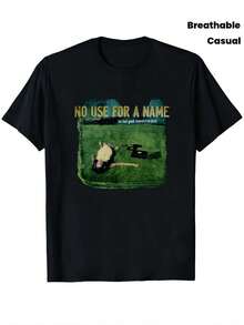 Camiseta clásica NO USE for A NAME Fastri Music banda de punk rock TE5271, ropa de dise?ador, gráfico suave, casual, ligeramente elegante, transpirable, elástica, cómoda, top unisex de estilo urbano p - Negro - Ver 1