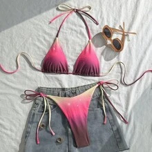 Sexy Bikini For Women 2026 With Adjustable Drawstrings, Beach And Vacation Swimsuit – Two Piece - 花色3 - 查看 11