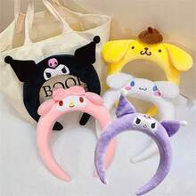 Sanrio 1/Piece Kuromi/Cinnamon Roll/Melody/Pudding Dog Anime Headband - Non Slip Soft Plush Headband, Suitable For Cute Japanese Party Accessories For Women, Suitable For Valentine's Day, Wedding, Travel Accessories, Birthday Gifts, Homecoming Season - Multicolor - View 7