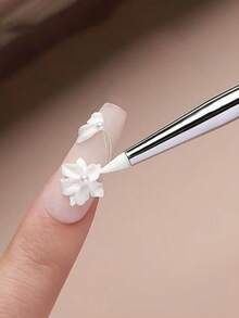 1 pièce Stylo de sculpture à double tête en silicone et métal, outil pour nail art. Stylo de sculpture à double tête multifonctionnel avec un stylo en silicone de santal pour le gaufrage, la peinture de couleur, le mélange de gel, le grattage de gel. Convient pour la conception d'ongles, la gravure de feuille, la peinture et l'utilisation domestique DIY - Multicolore - Voir 7