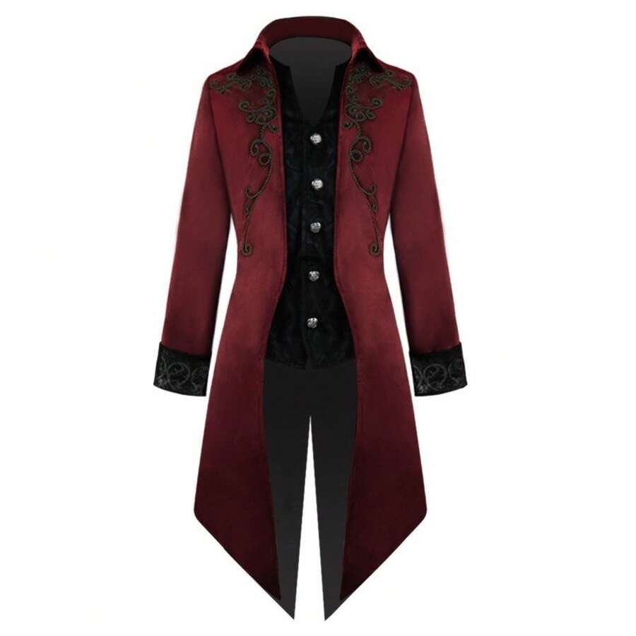 Stage Dance Wear - Court Tailcoat - Red - View 1